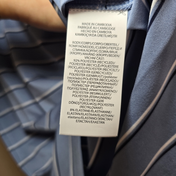 Men Polo RLX Sport Golf Blue multi lane shirt size Small new - Picture 6 of 6
